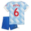 Officiële Voetbalshirt + Korte Broek Manchester United Pogba 6 Uit 2021-22 - Kids